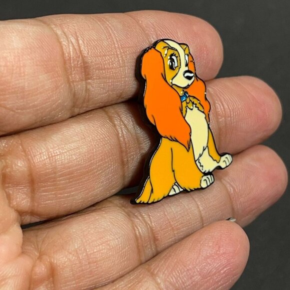 Lady Tramp Lapel Pin Cocker Spaniel Dog Brooch Badge Accessories Jewelry Pin - Picture 6 of 11